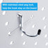 FRIMOONY Pegboard Hooks Assortment with Pegboard Bins, 140 Piece for Organizing Various Tools