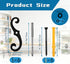 YEAROCK 6.3" Set (6) S Style Shutter Dogs Hardware, Metal Shutter Fasteners with Screwsl, Decorative Window Tieback