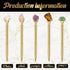 Glenmal 10 Pcs Crystal Pens, Inspirational Diamond Fancy Pens for Graduation Gift, Gold