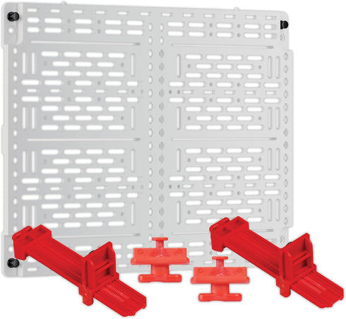 Legrand - OnQ Universal Mounting Plate 10 Inch, Secure Devices in Structured Media Enclosure, White, AC1040F