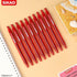 Red Pens Bulk | 30 Pack Durawrite Retractable Ballpoint Pens, Smooth Writing 1.0mm Red Ink for School Office Supplies