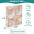 Cute Goose 3 Ring Binder on Pink Girly Background, 1.5 Inch Round Rings, Holds 200 Sheets, Anti-Slip Metal Clip