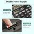 M&G 12 Digit Desk Calculator with Large LCD Display, Dual Solar Power and Battery, Big Button for Office (Black)