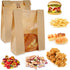 Ckhoid 100 14" 8.3" 3.5" 100Pcs PCS Bread Bags for Homemade Breads, x x Sourdough Bread Bag with Window for Bakery