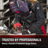 Lincoln Electric Women's Jessi Combs MIG Stick Welding Gloves, Black/Red, Small, Pack of 1