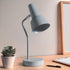 LD1078-GRY 15.2" Simple Designs Sleek Essentials Metal Cone Shade Desk Lamp with Adjustable Shade, for Office, Desk