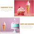 4pcs MAGICLULU Stainless Steel Ice Cream Cone Holder Stand, Waffle Cone Display Rack for Dessert Buffet and Party
