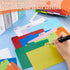 Lewtemi 50 Pieces Index Card Dividers Set with Tabs - Alphabet Tabbed Guides & Self-Adhesive Number Stickers (Multi