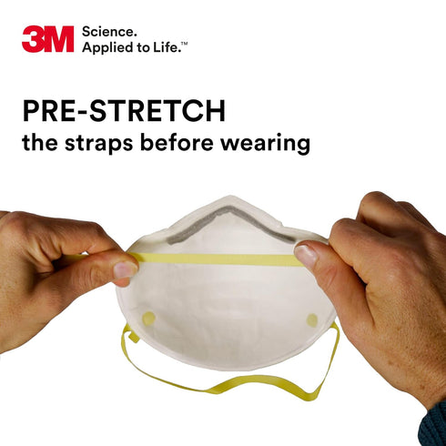 3M 8210 N95, Pack 20 Particulate Respirator, of Disposable Respirator, NIOSH APPROVED, Two-Strap Cup Style Design