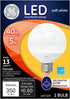 37906 G25 Bulb 5-Watt, 1-Pack GE Lighting LED Decorative with Candelabra Base, Soft White