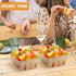 QUYLIXX 100 Packaging Pcs Pulp Fiber Berry Basket, Products Berry Baskets, Molded Pulp Fiber Vented Produce Basket