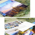 Xtin 30 pcs Travel Vintage Postcards, Landscape Photos Art Print Postcard Set for Kids with Mailing Side