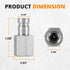 PD342 Quick Nipple Test Port and Diagnostic Equipment for PD Series Couplers, 1/8" Body Size, 1/4"-18 NPTF Thread