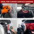 18Pcs 5 Inch 180-3000 Hook and Loop Sanding Sponge Discs Grit Wet Dry Sanding Pads, Foam Sandpaper for Random Orbital
