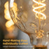 G125/G40 Bulb 2200K Dimmable Bulb,6W E26 Bulb 1Pack Large Vintage Oversized LED Edison Amber Glass Warm White Light