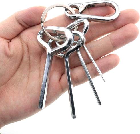 1Set Allen Wrench Set, Door Key with Full Loop for Push Bar Panic Exit Devices (T-shaped)