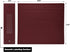 Carstens 4-Inch Heavy Duty 3-Ring Binder, Side Opening, Wine, Holds 600 US Letter Sheets, Made in USA
