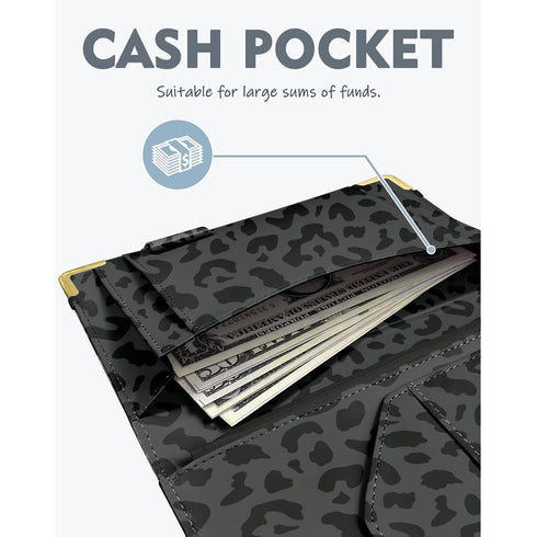 YeeCASE Server Book with Zipper Pocket, High Volume, Expandable Server Book, Money Pocket and Fold, Restaurant