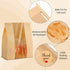 60 Pack 14" 8.3" 3.5", woric Paper Bread Bags for Homemade Bread X X Sourdough Bread Bags with Tin Tie Tab Lock Clear