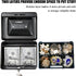 Jssmst Small Lock Cash Box with Money Tray, Metal Lock Box for Kids, Black, 5.91 x 4.72 x 2.95 inches