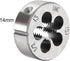 uxcell 1/2-13 UNC Round Die, Machine Thread Right Hand Threading Die, Alloy Tool Steel Screw Thread Cutting Die, 2pcs