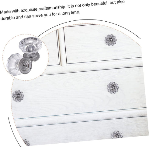 6pcs WOONEKY Mini Drawer Handles Lightweight Knobs for Bedside Cabinet Dresser Pulls Matte Easy Install