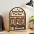 ZHORCIN Counter, Counter, Books Read This Year Educational Wooden Role Play Tool, Books Read Book for Reading Goal