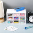 Rtteri 9 Pieces Mini Drawer Organizer Plastic Desktop Storage Box with 9 Clear Drawers for Office Home Jewelry