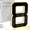 ISUNMEA 9 Inch Solar Lighted House Numbers for Outside, Light Up Waterproof LED
