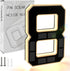 ISUNMEA 9 Inch Solar Lighted House Numbers for Outside, Light Up Waterproof LED