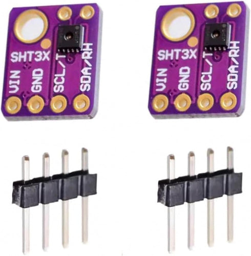 2pcs GY-SHT31-D SHT31-D 3.3V Temperature and Humidity Sensor Module Breakout with Digital Output IIC I2C Interface