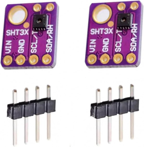 2pcs GY-SHT31-D SHT31-D 3.3V Temperature and Humidity Sensor Module Breakout with Digital Output IIC I2C Interface