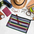 Zipper Mesh Pouch, 6 Pcs 6 Colors 9.8"x 7" Document Bag Storage Pouch for Travel and Office Supplies
