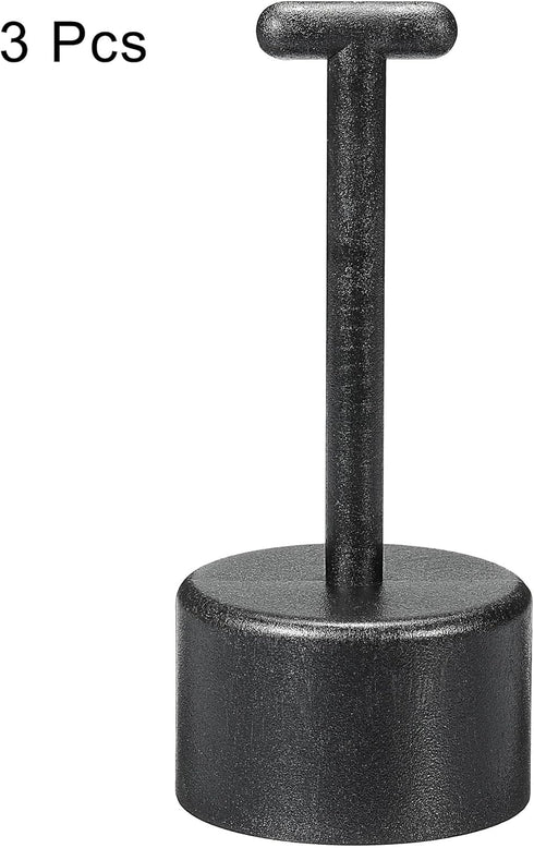 MECCANIXITY 3 Pack T Type E26/E27 Socket Ring Removal Tool for Medium Base Light Replacing Accessories Black Plastic