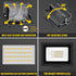 AUXTINGS 30W LED Flood Lights Outdoor Security Lights, 3000LM Warm White Spot Light for Yard, IP66 Waterproof
