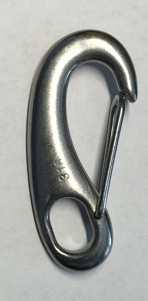 2 316 4" US Stainless Pieces Stainless Steel Spring Snap Lobster Claw Marine Grade