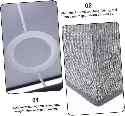 MAGICLULU Linen Lampshade Cover for Floor and Table Lamps Removable Design Soft Lighting for Home Suitable for Bedroom