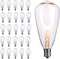 25-Pack Edison Replacement Light Bulbs,7-Watt E12 Candelabra Base ST40 Replacement Clear Glass