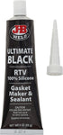 J-B Weld 32329 Ultimate Black RTV Silicone Gasket Maker and Sealant - 3 oz., Black
