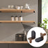 Biaungdo 30 1/4 Inch Pcs Shelf Support Pegs, L-Shaped Clips with Rubber Sleeve, Cabinet Shelf Pegs for Bookshelves