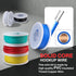 22 6 (30ft 300V TMH AWG Solid Hookup Wire Kit, Color Electrical Wires Each), Tinned Copper, PVC Insulation DIY