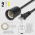 Bulb 15ft Plug in Pendant Light Cord with Switch,Braided Hanging Lamp Kit with Ceramic Socket,DIY Lamp Shade