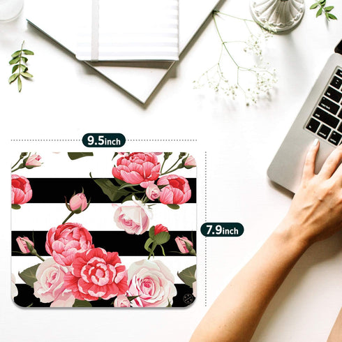 Oriday Custom Gaming Mouse Pad, Inspirational & Motivational Design for Women (Marine Rose)