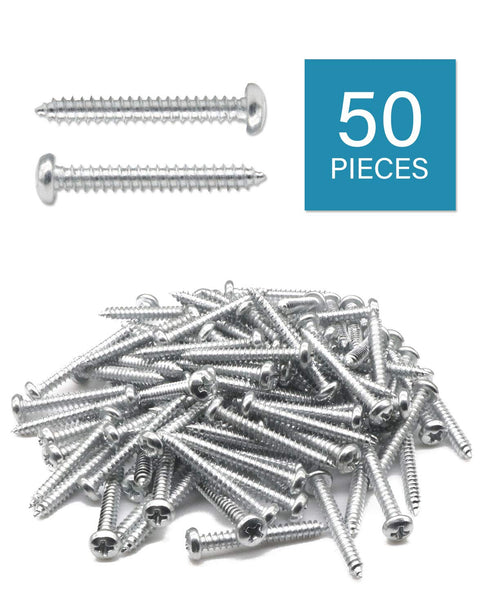 100pcs Plastic Self Drilling Drywall Anchors with Screws Assortment Kit, 50pcs Screws/50pcs Anchors Included