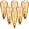 Sevici ST64 Incandescent Light Bulbs 110V 40W Edison Bulbs 6 Pack,Amber Vintage 240LM,E26