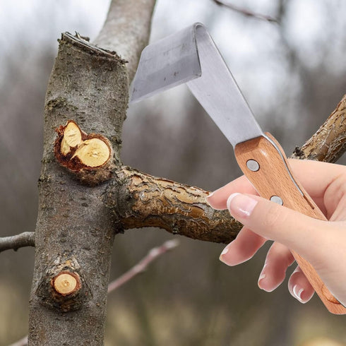 DOITOOL Felled Draw Shave Knife: 2pcs Bark Removal Tool, Woodworking Log Debarker Tool, Bark Peeler