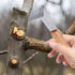 DOITOOL Felled Draw Shave Knife: 2pcs Bark Removal Tool, Woodworking Log Debarker Tool, Bark Peeler