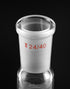 QWORK Glass 500ml Single Neck Flat Bottom Boiling Flask, 24/40 Standard Joint, Heavy Wall Lab Glassware