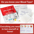 Eldoncard Blood Typing Kit, 5 Test Pack for Accurate Instant Home Testing of Blood Type