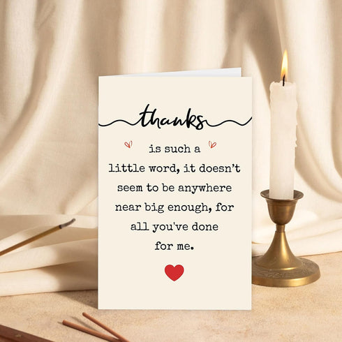 Beixian Sweet Thank You Card for Love People, Thank You Cards With Envelope for Him Her, Funny Thank You Cards Gifts